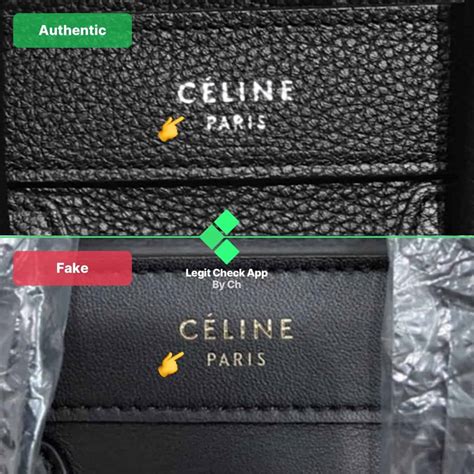 celine bag mini fake|signs of a celine bag.